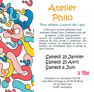 Ateliers philo pour enfants Ateliers philo pour enfants