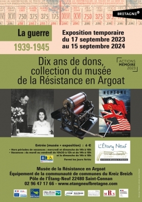 Dix ans de dons, collection du musée de la Résistance en Argoat