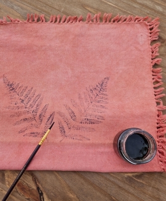Fabrication d'encres naturelles et impressions sur textile