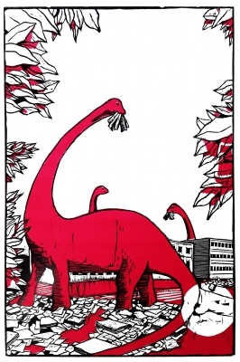 Linogravure avec Jean-Marie Flageul