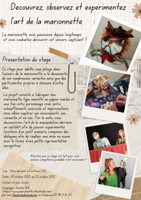 Initiation à l’art de la marionnette Initiation à l’art de la marionnette
