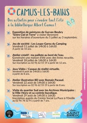 Camus-les-bains : des activités pour s'évader tout l'été à la bibliothèque