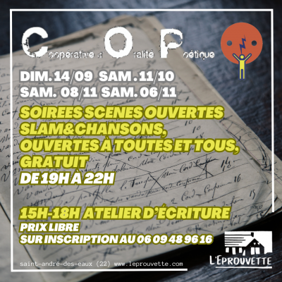 Slam & chansons avec Monsieur Samedi Slam & chansons avec Monsieur Samedi