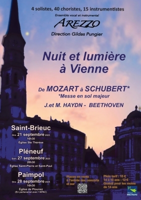 Nuit et lumière à Vienne - Ensemble vocal Arezzo