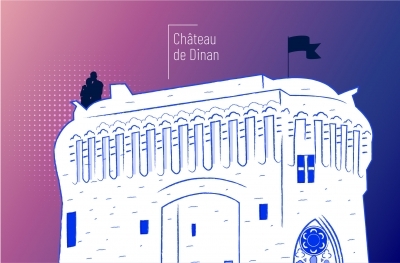 Les Minutes Bleues : Points de vue sur le château de Dinan Les Minutes Bleues : Points de vue sur le château de Dinan