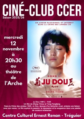 Ciné-club CCER Tréguier : Ju Dou Ciné-club CCER Tréguier : Ju Dou
