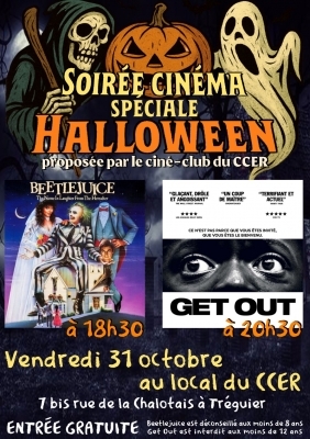 Ciné-club CCER spécial Halloween : Beetlejuice + Get Out Ciné-club CCER spécial Halloween : Beetlejuice + Get Out