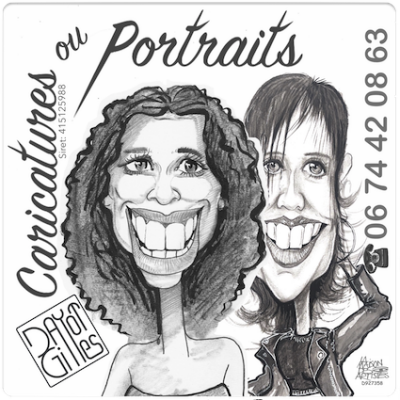 Noël à St-Brieuc : animation caricatures