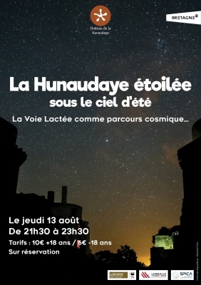 La Hunaudaye étoilée sous le ciel d'été