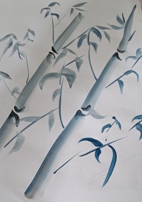 Aquarelle japonaise Sumi.e