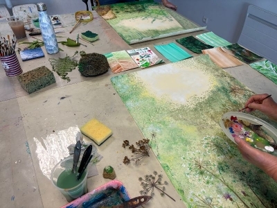 Décor fresque végétale - Aurélia Ravel