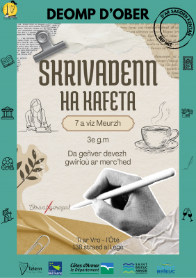 Deomp d'ober : Skrivadenn ha kafeta