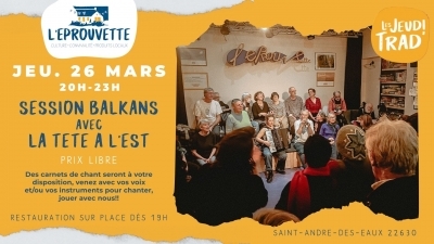 Jeudis Trad' : Session Balkan avec La Tête à l'Est