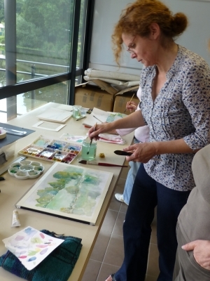 Empreintes & gyotaku ou Pouring - Sylviane Aymé