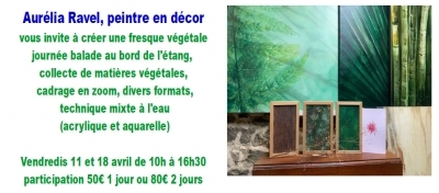 Fresque végétale avec Aurélia Ravel