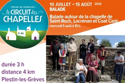 Circuit des Chapelles : Chapelle de Saint-Roch, Locrénan et Coat-Caric