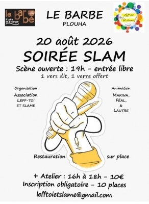 Atelier d'écriture + scène slam