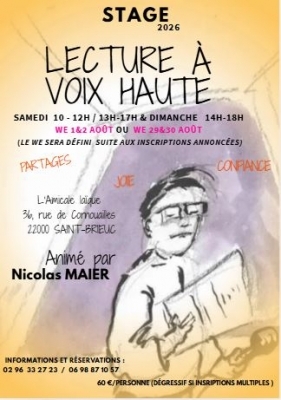 Lecture à voix haute - Nicolas Mayer