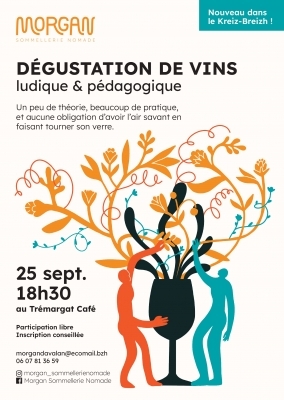 Dégustation de vins et sushis